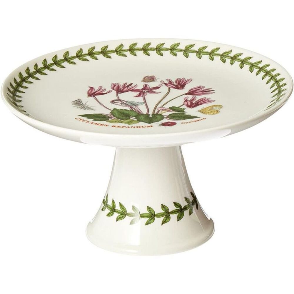 Portmeirion -  Botanic Garden 6" Mini Cake Plate Cycl White